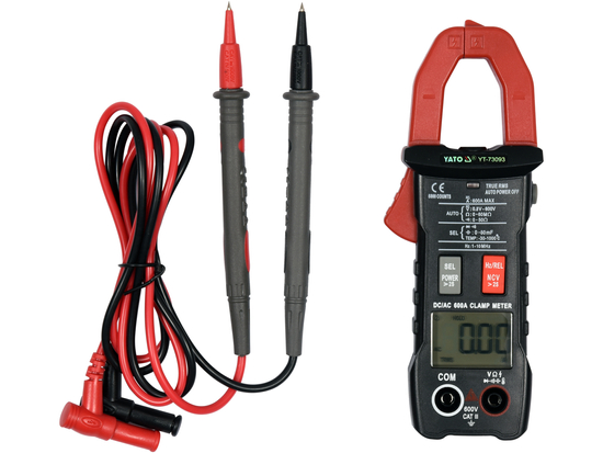 PINCE COMPTEUR TRUE RMS AVEC GAMME AUTOMATIQUE AC/DC 600A