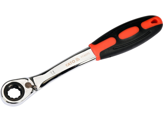 LLAVE DE ANILLO CURVA CON CARRACA 11MM