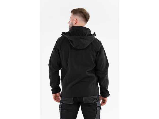 CHAQUETA SOFTSHELL CON CAPUCHA TALLA OBSIDIANA. S