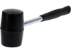  RUBBER MALLET WITH TUBULAR STEEL HANDLE