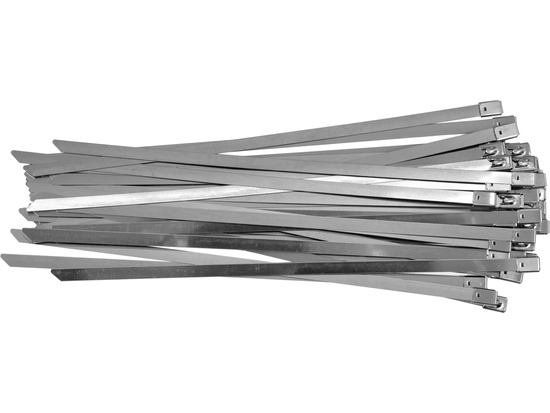 BRAÇADEIRAS DE AÇO INOX 8,0X300MM 50UN.