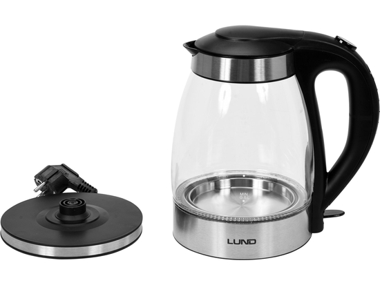 ELEKTRICKÁ SKLENĚNÁ LED KONVICE 1,8L