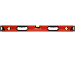 NIVEAU ALUMINIUM 800 MM, 3 LIBELLES, DEUX POIGNÉES, PRÉCISION 0,5 MM/M