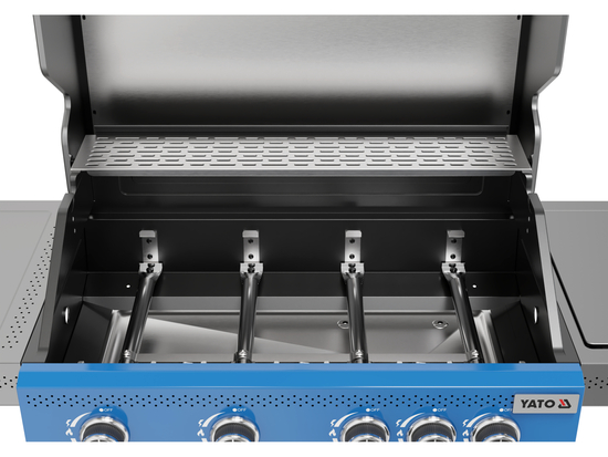 GAS GRILL ITAMI 4+1, 14.5KW, WINDOW, BLUE