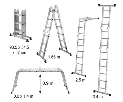 ÉCHELLE MULTIFONCTIONNELLE 4X3