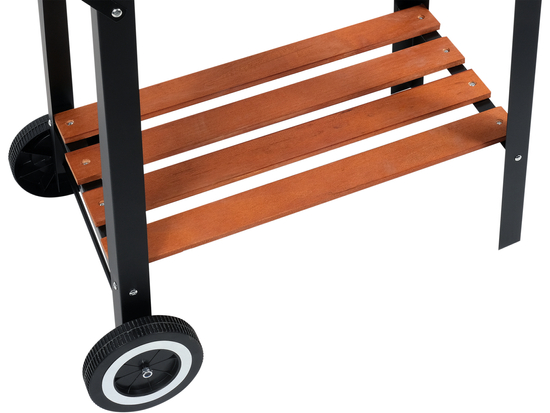 SZÉN GRILL OLDALPOLCVAL, RÁCS 48X26,5CM