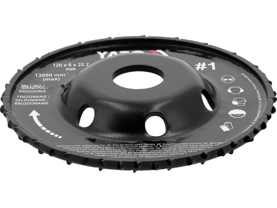 MILLING RASP WHEEL FOR ANGLE GRINDERS 120X6MM NR1