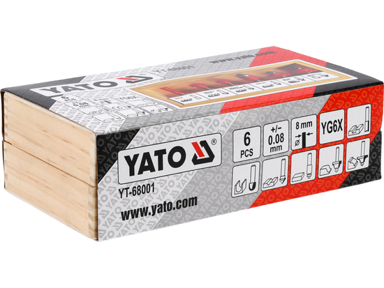 CORTADORES PARA MADERA WIDI, VÁSTAGO FI 8 MM, JUEGO. 6 PIEZAS