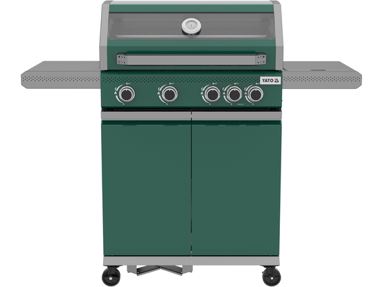 GRIL À GAZ ITAMI 4+1, 14,5 KW, VERT