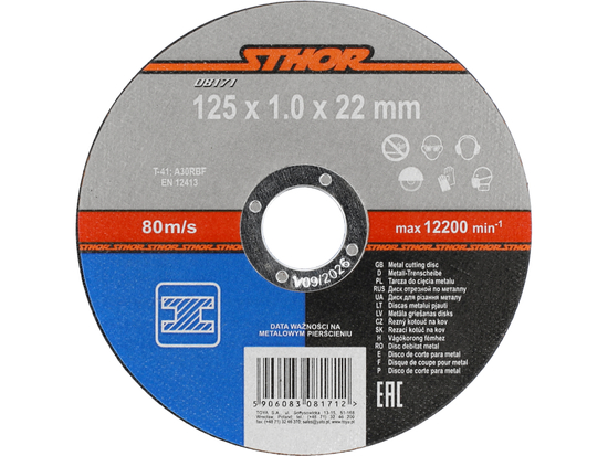 DISCOS DE CORTE DE METAL 125 X 1 X 22 MM