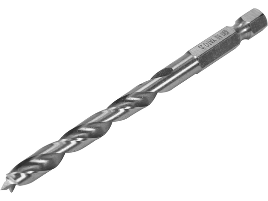 WIERTŁO DO DREWNA SPIRALNE 6MM HEX