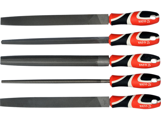 STEEL FILE SET 250 MM, 5 PCS