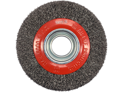 ESCOVA DE DISCO 150MM ⌀32MM INOX PARA MOEDOR DE MESA