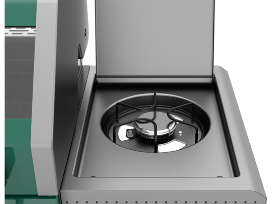 GRIL À GAZ ITAMI 4+1, 14,5 KW, VERT