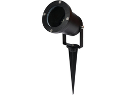 RÉFLECTEUR DE JARDIN GU10 AVEC PIQUE EN ALUMINIUM NOIR