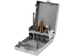 НАБІР УНІВЕРСАЛЬНИХ СВЕРДЕЛ З ТРИМАЧЕМ HEX 4 ШТ.