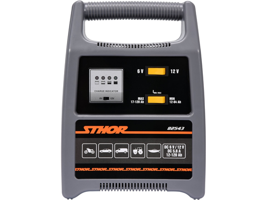 REDRESSEUR 6/12V 8A 120AH INDICATEUR DE CHARGE LED