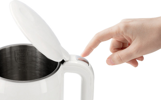 BOUILLOIRE ÉLECTRIQUE 1,7L, RÉGLAGE DE LA TEMPÉRATURE, BLANC