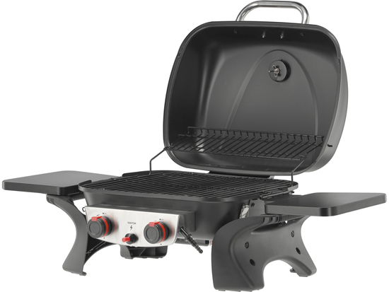 GRILL GAZOWY PRZENOŚNY YAKE, 2 PALNIKI, 5KW YAKE