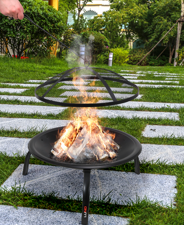 FORNO IN ACCIAIO CON GAMBE PIEGHEVOLI, 56X39CM