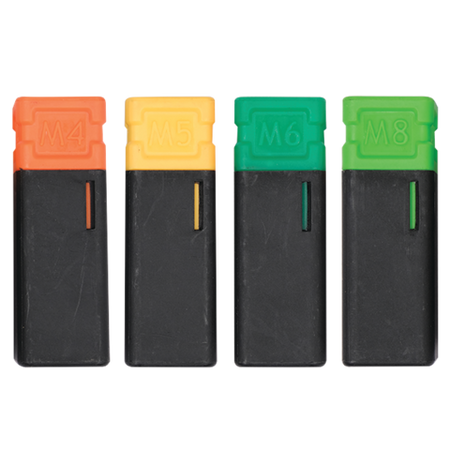 CONJUNTO DE REBITES MANUAL PARA BLOCOS DE REBITES M4-M8, 46 UNIDADES.