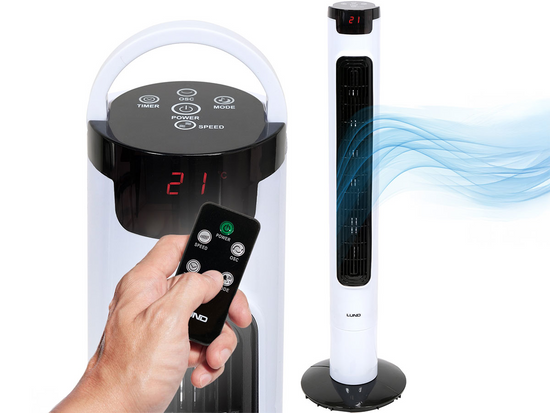 LED GRINDINIS VENTILIATORIUS 50W, AUKŠTIS 95,5CM