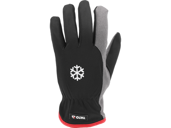 GANTS DE TRAVAIL, CHAUDS, CUIR SYNTHÉTIQUE, TAILLE 9