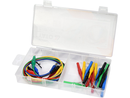 JUEGO DE CABLES Y PUNTAS DE MEDICIÓN 20 ELEMENTOS