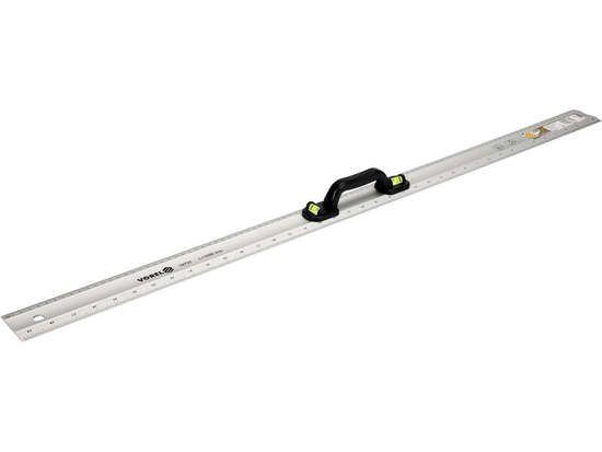 ALUMINIUM RULER 1000 MM WITH HOLDER AND 2 VIALS