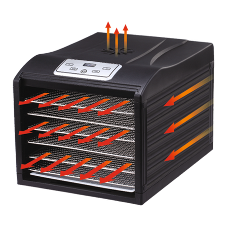 СУШИЛНИК ЗА ХРАНА 6 СИТ, 420-500W