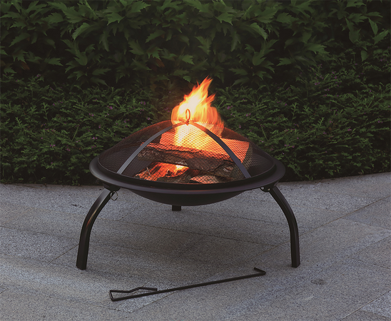 FORNO IN ACCIAIO CON GAMBE PIEGHEVOLI, 56X39CM