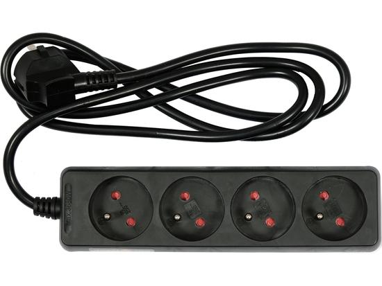 CABLE DE RALLONGE ELECTRIQUE 4 PRISES 1,5M