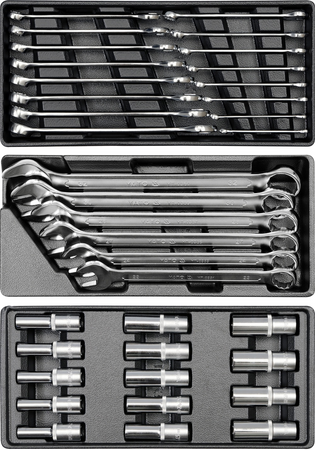 SERVICE TOOL CABINET WITH TOOLS, 6 DRAWERS 177PCS