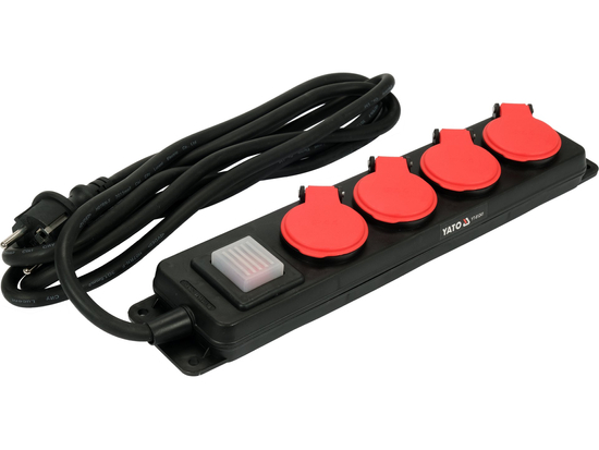 HD POWER STRIP IP 44 WITH GROUND 4S 3M