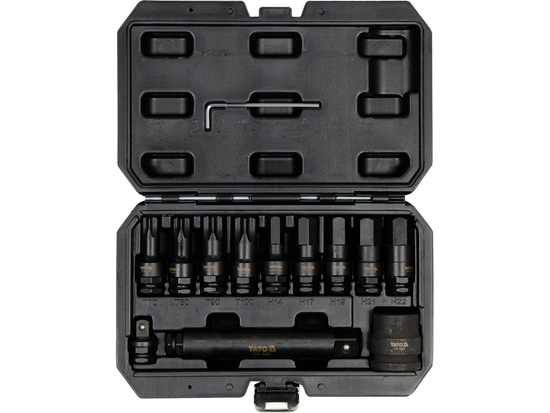 E & H TYPE HEAVY TRUCK PNEUMATIC IMPACT BIT SET 3/4" DR 12PCS