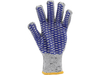 GANTS EN COTON ET POLYESTER AVEC MAILLE PVC, CROIX