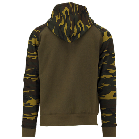 TAILLE DU SWEAT À CAPUCHE CAMO. S