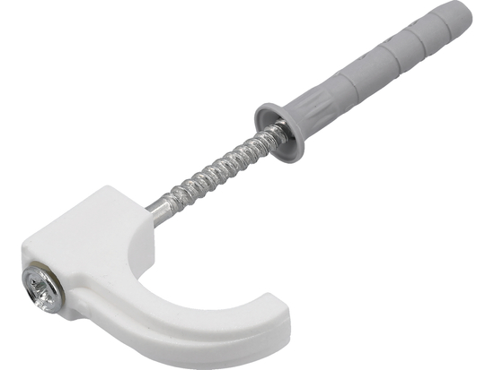 GANCHOS DE INSTALAÇÃO COM PINO PARA TUBOS 15-28MM 4 UNIDADES.