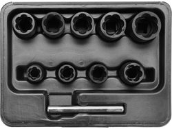 EXTRACTEURS DE VIS 3/8'', 10-19 MM, ENSEMBLE DE 10