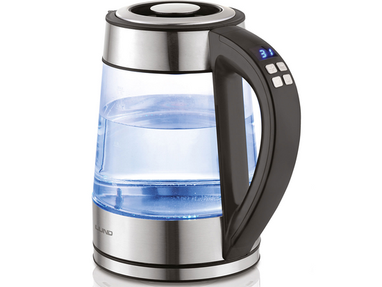 BOUILLOIRE ÉLECTRIQUE EN VERRE LED 1,7L AVEC RÉGLAGE DE LA TEMPÉRATURE
