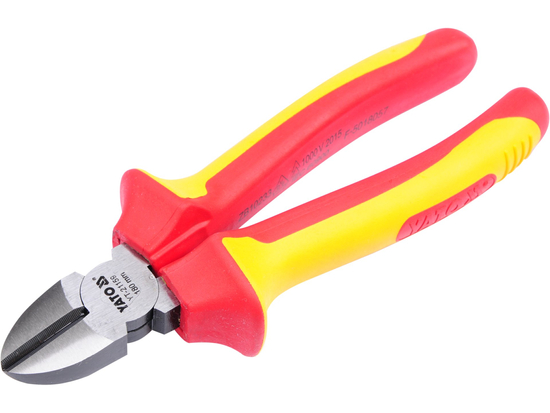 DIAGONAL SIDE CUTTING PLIERS, INSULATED 180 MM VDE