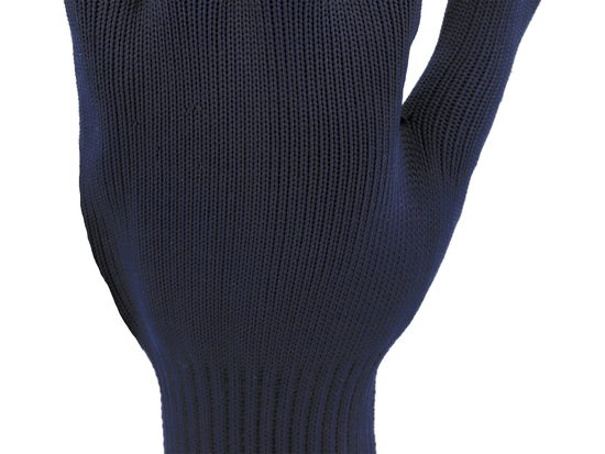 PAMUT-POLIÉSZTER KESZTYŰ, FOLTOS, NAVY BLUE, ''PSD''