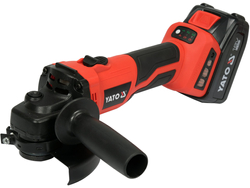 ANGLE GRINDER 18V, 125 MM, 3000-8500 MIN⁻¹ - 2X BATTERY 4 AH