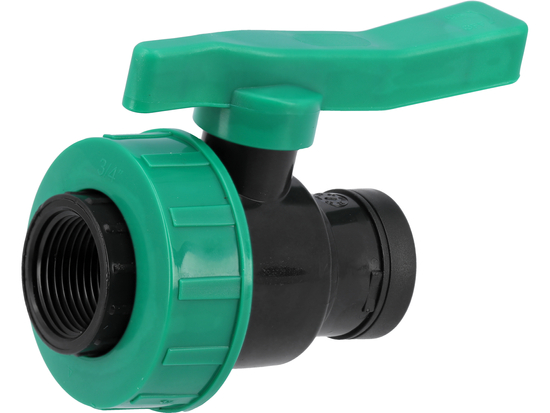 VALVOLA A SFERA 3/4''X 3/4'' PP FEMMINA/FEMMINA