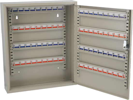 SKŘÍŇKA NA KLÍČE 450 X 380 X 80 MM, 80 HÁČEK