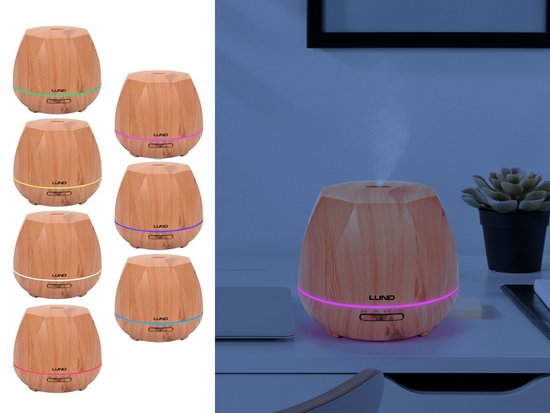 DIFUZER VŮNĚ 500ML, SVĚTLÉ DŘEVO, DÁLKOVÉ OVLÁDÁNÍ