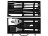 BBQ SET IN METAL BOX, 7PCS, STAINLESS STEEL