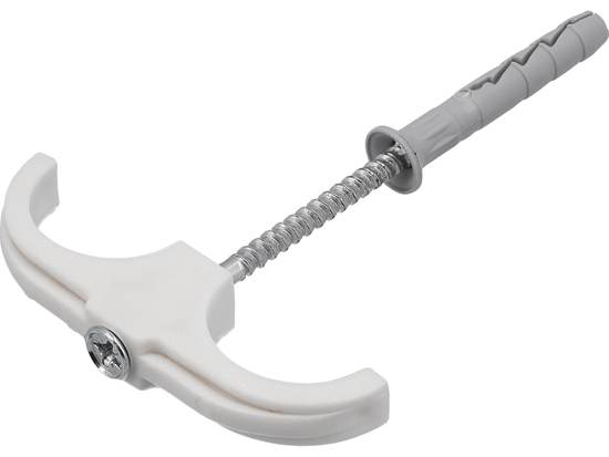 CROCHETS D'INSTALLATION BIS, DOUBLE INSTALLATEUR AVEC GOUPILLE, POUR TUYAUX 15-28MM, 4 PCS.