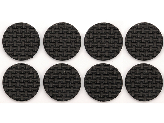 ALMOFADAS DE ESPUMA 38MM PRETAS 8 UNIDADES.