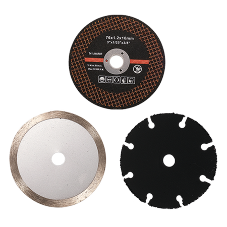 CORTADOR 12V PARA DISCOS DE CORUNDO, DIAMANTE V-MAX 19500 RPM